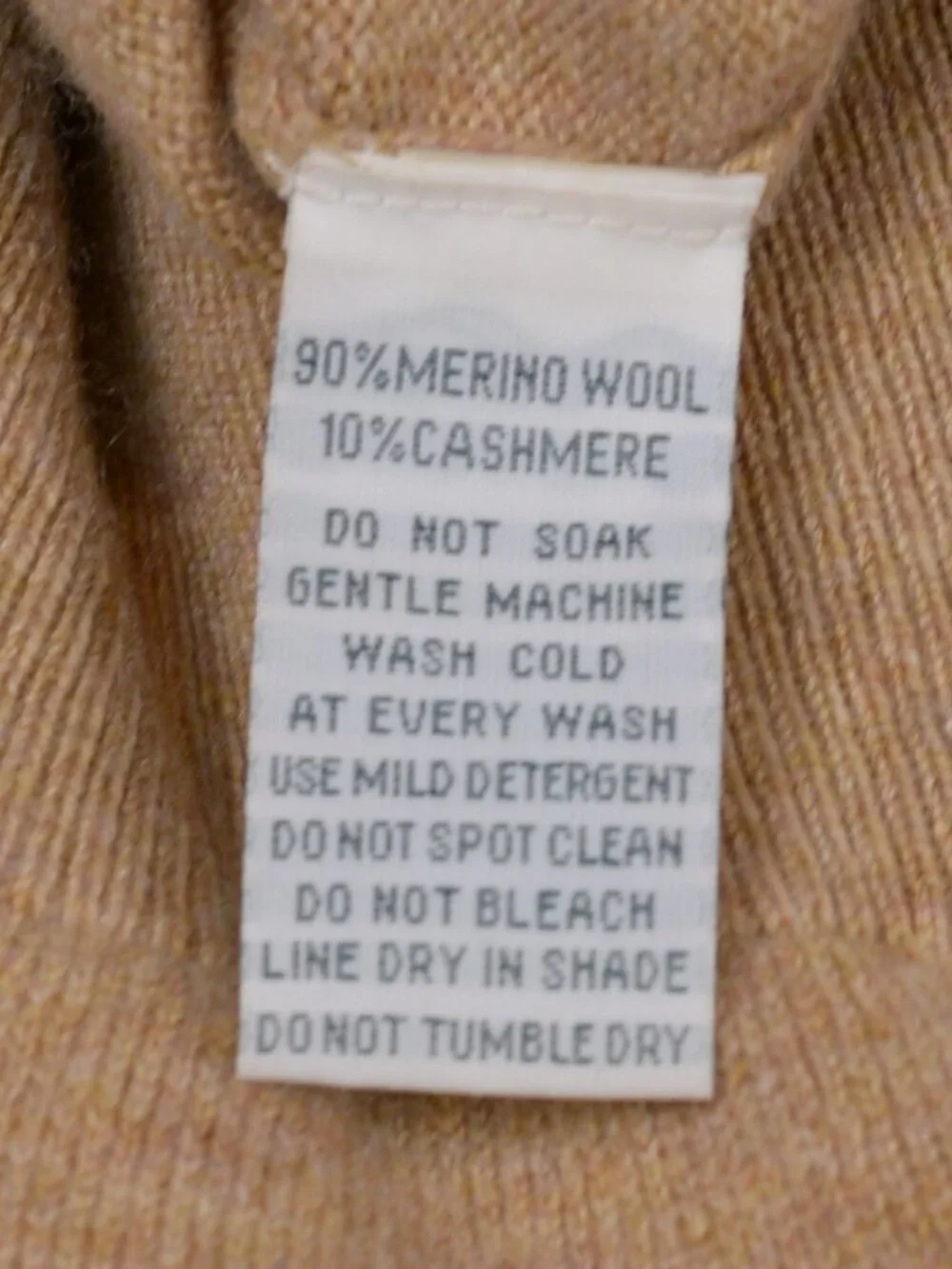 Rodd & Gunn Merino Cashmere Crewneck Sweater Tan Camel Mélange 2XL